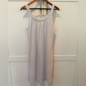 Chic White Sleeveless Swim CoverUp